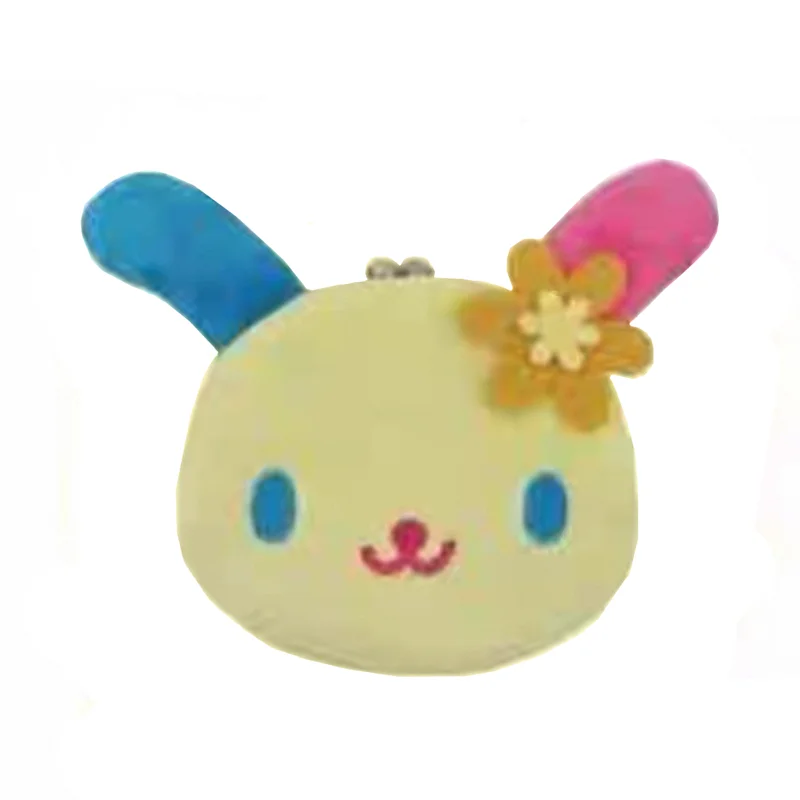 

Милый плюшевый кошелек Usahana, кошелек для монет, аниме, кролик, чехол для монет, мини-портмоне с замком поцелуя, кавайная сумка для денег