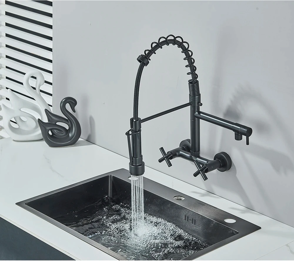 matte-black-wall-mounted-kitchen-faucet-with-dual-handles-for-hot-and-cold-water-kitchen-faucet-with-dual-rotating-mouth-and-sp