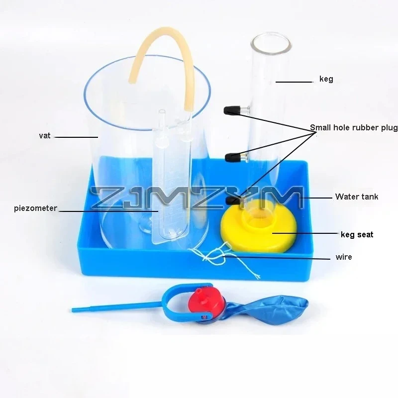 Liquid Pressure And Depth Relations Laboratory Liquid Pressure Mechanical Experiment Physics Teaching Instrument
