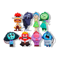 8PCS Inside Out Keychain Toys Kids - Disney Pixar Birthday Gift for Boys Girls (Joy Sadness Anger Fear Disgust Figures)