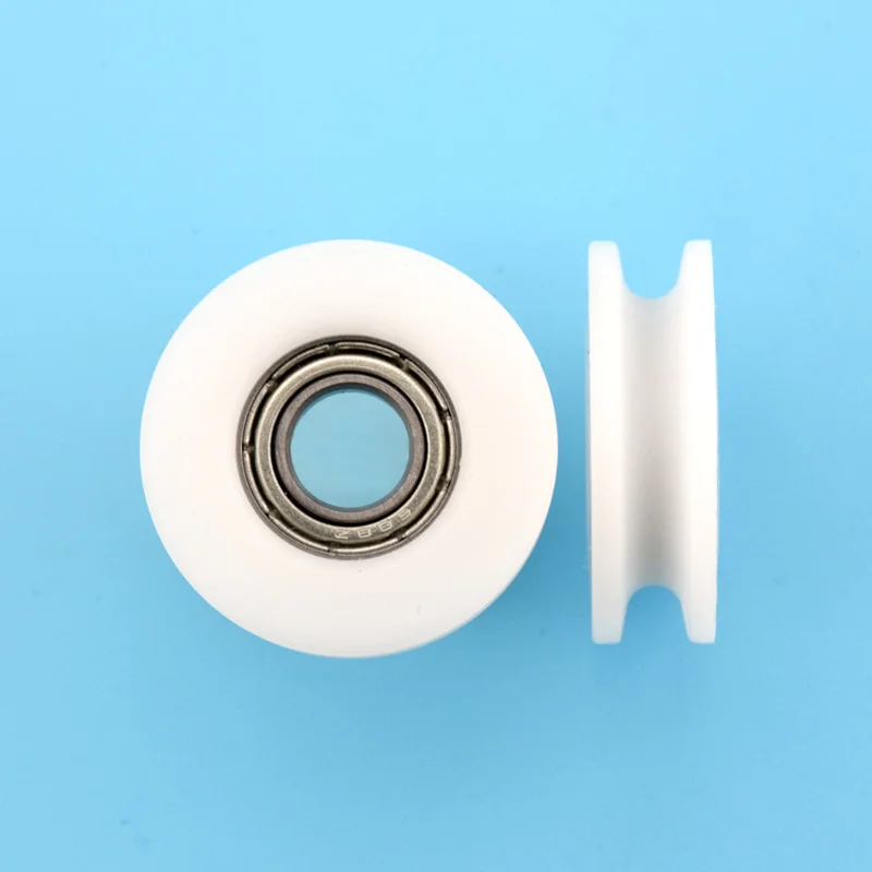 1pcs 8*28*9mm U groove roller pulley, plastic 688 bearing pulley/driven wheel, POM guide wheel/over line lifting wheel