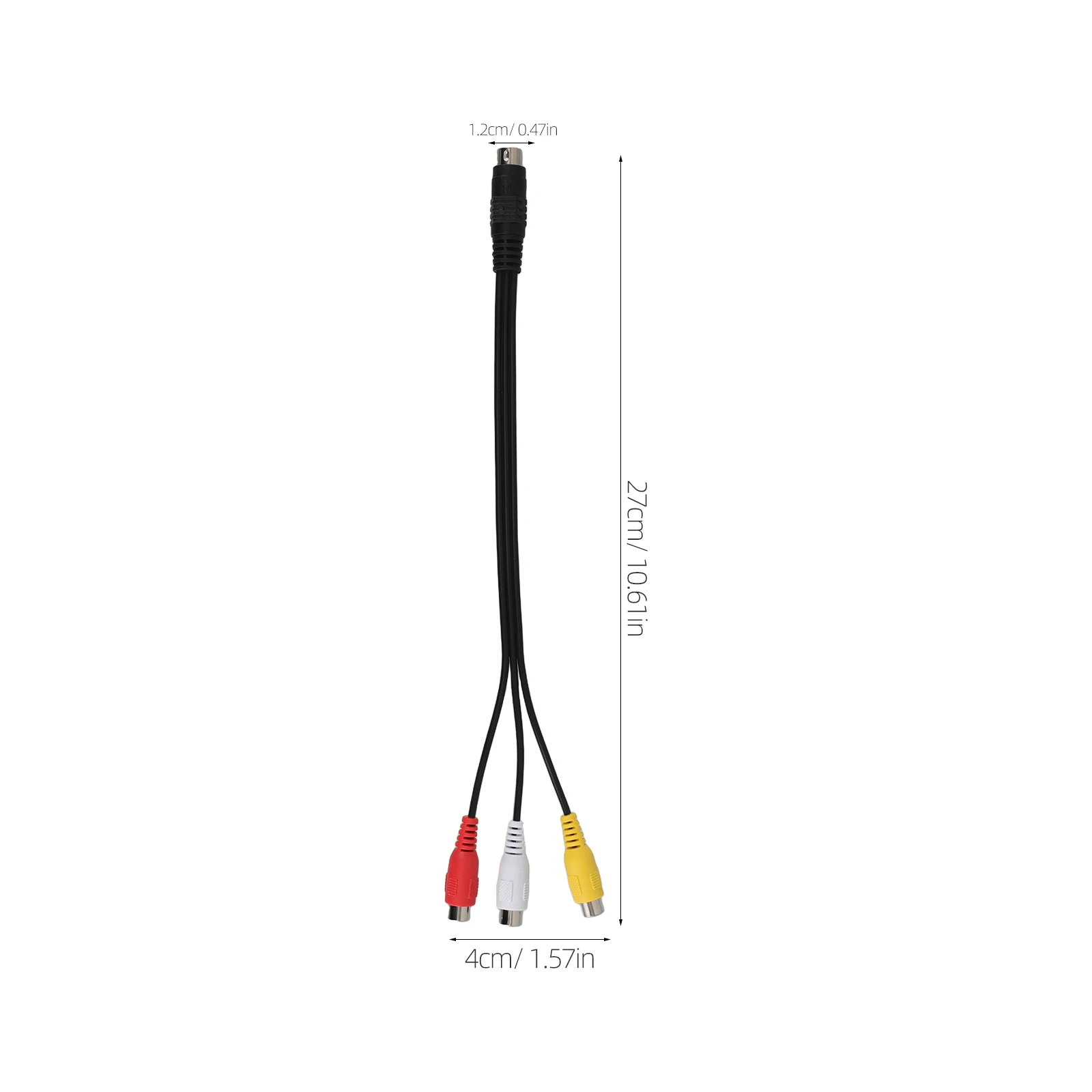 

2 Pcs Video Adapter Wires for Videos Cables Laptop Plastic Audio Conversion Cord Replacement