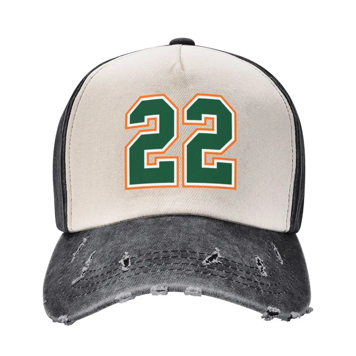 22 Jersey Number Number twenty-two Straight From Miami Baseball Cap summer hat Rave Designer Hat For Girls Men's