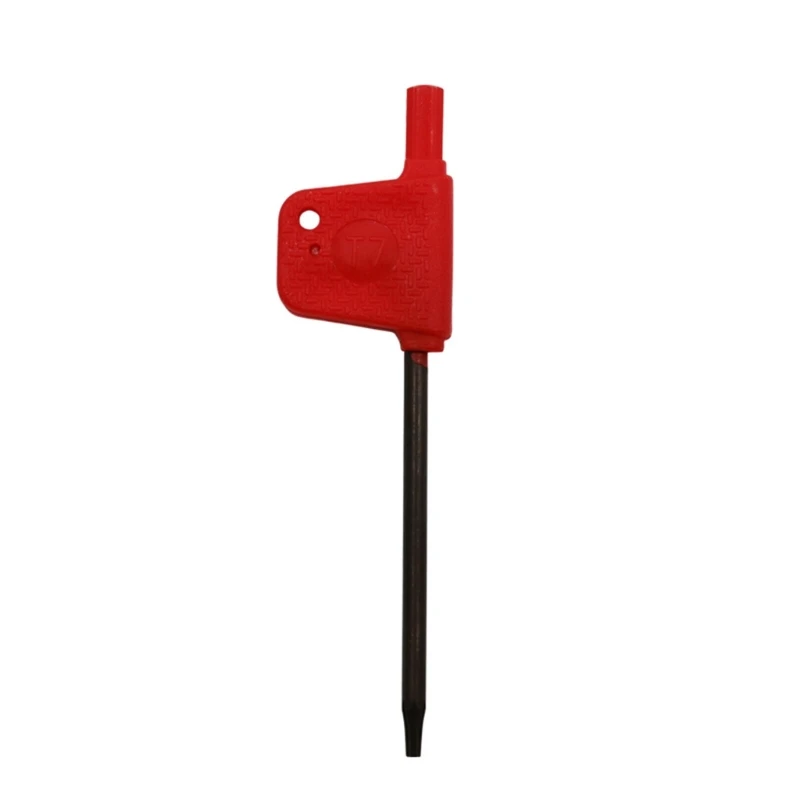 T5-T6 T7 T8 T9 T10 T15-T20 Plum Shaped Red Flag Wrench Standard Torx for-CNC Lathe Turning Tool Holder Torx Screw Wrench