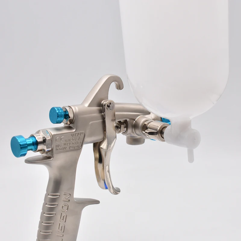 W-101 HVLP Sprayer Paint Gun 1.0/1.3/1.5/1.8mm Nozzle Sprayer Gun With 400CC Industrial Plastic cup for Cars Furniture