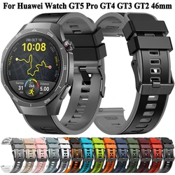 For Huawei Watch GT 5 GT5 Pro 46mm Strap Silicone Watchband Bracelet For Huawei Watch GT3 GT2 Pro GT4 46mm Smartwatch Accessory