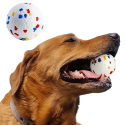 Pet Interactive Ball for Small Large Dogs Bite Resistant Solid Puppy Toy High Elasticity E-TPU Dog Chew Ball Toys Pet Accessorie