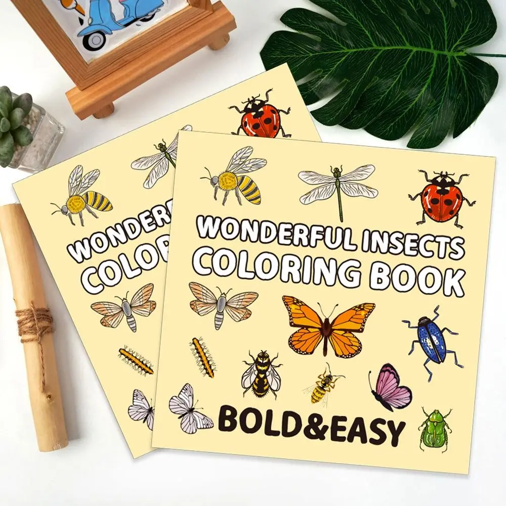 Creative Letter Coloring Book Educational Montessori Toy Insect Filling Color Book DIY Interesting Gouache Graffiti Book