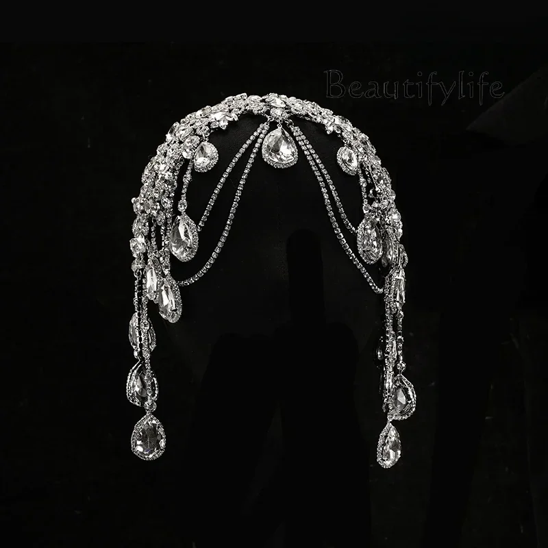 Crown Tiara Bridal Simple Crystal Wedding Hair Accessories Birthday Crown Headband Rhinestone Luxury