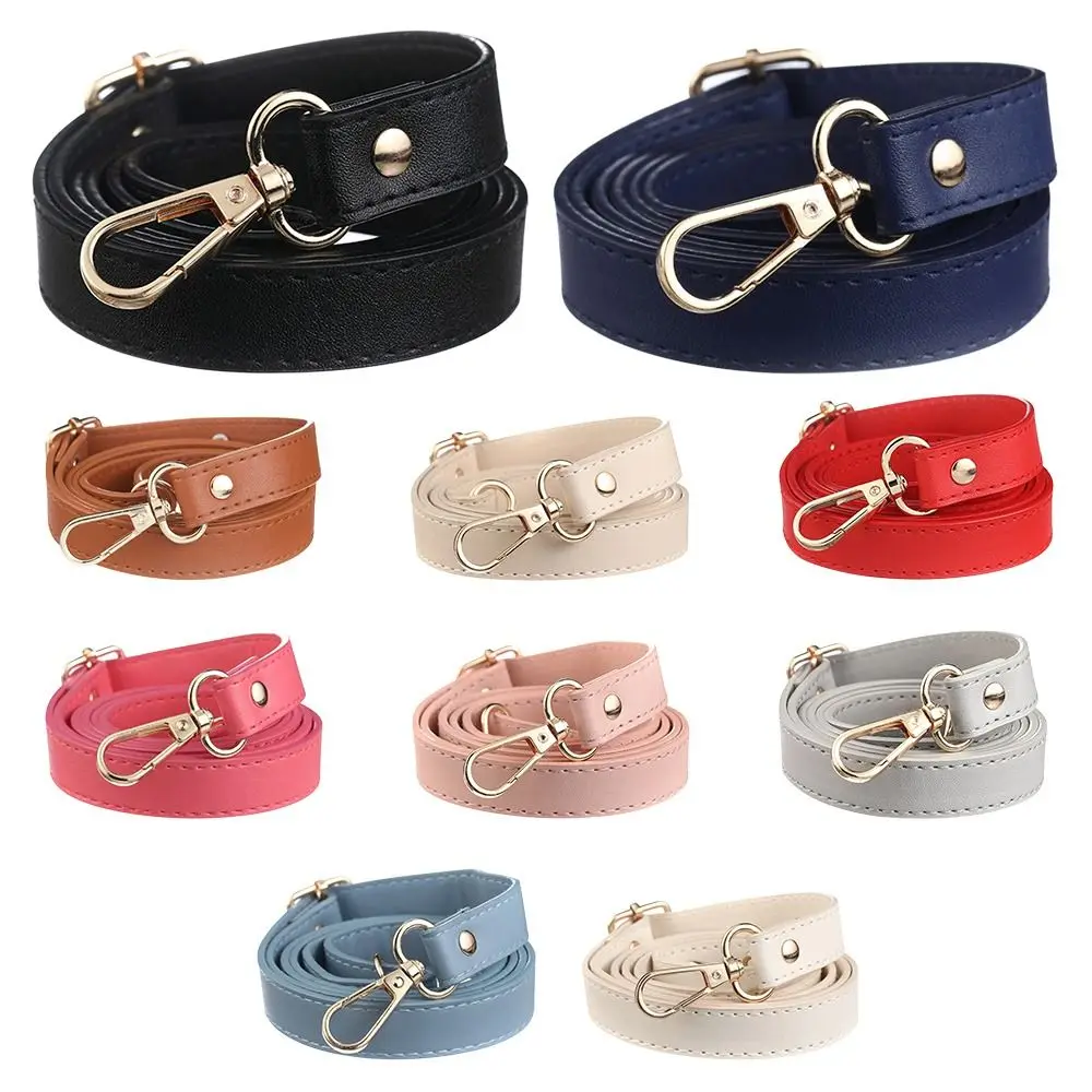 1PC 130cm Leather Shoulder Strap Buckle Bag Accessories Crossbody Bag Strap Handbag Handle Replacement Bag Belt