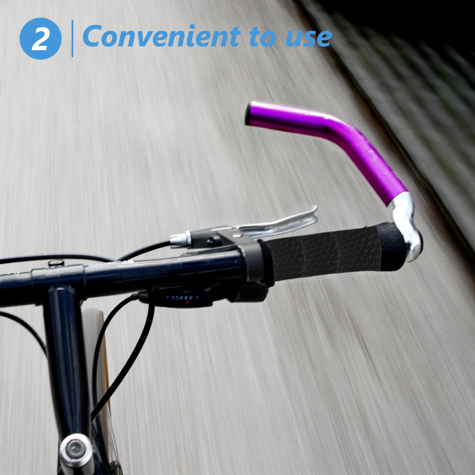 1Set Shock-Absorbent Handlebar Tape Nonslip Belt for Outdoor Bicycle Mountain Road Bike Long-Lasting Comfortable Grip