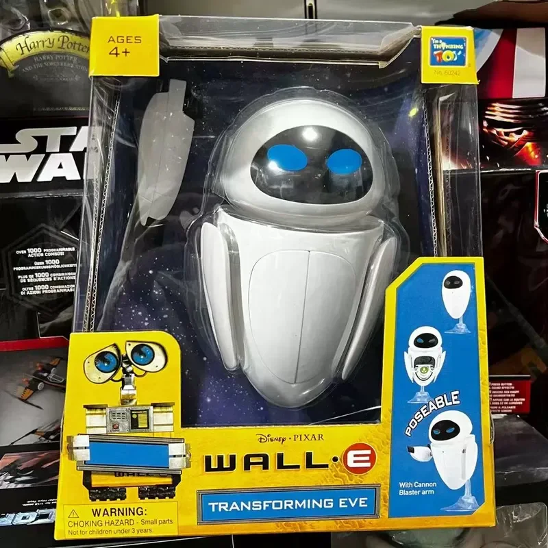 

Disney Robot Story Walle Eva Multi-expression Model Arm Chest Arm Armor Can Pop Up Transformation Ornaments Toy Action Figure