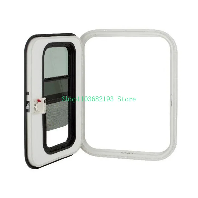 

Teardrop Trailer door 700x1200mm with aluminum alloy black door frame teardrop trailer door for camper