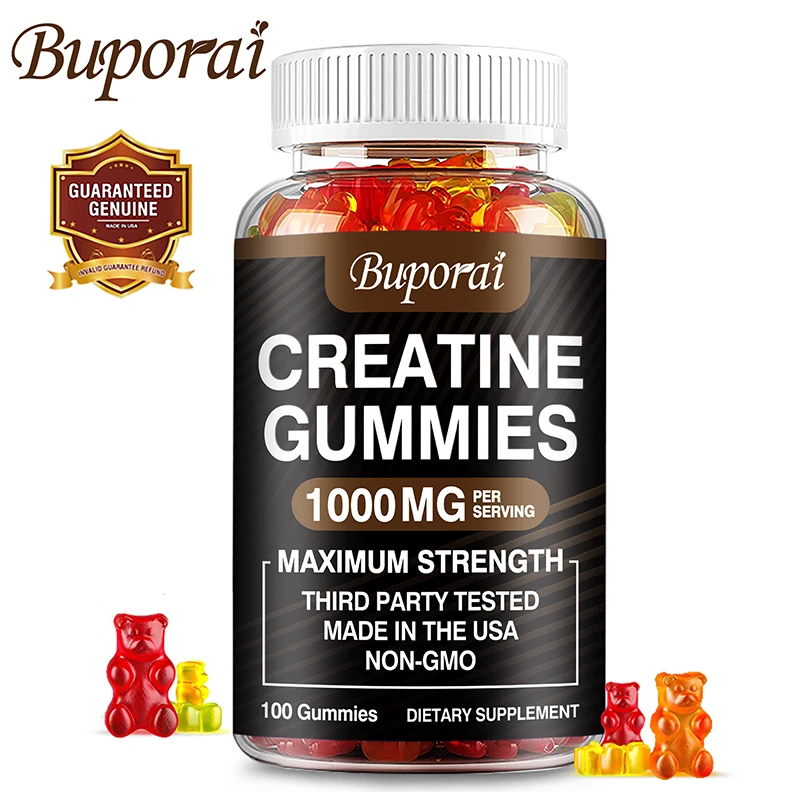 Creatine Monohydrate Gummies - Build Strength, Promote Muscle Growth, Improve Endurance and Energy