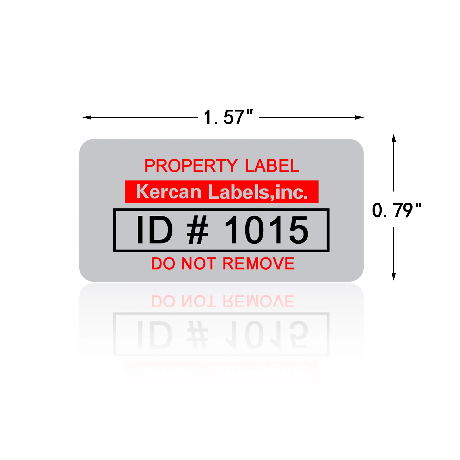 Custom Asset Tags Customized Barcode Labels Personalized Asset Tags Custom Stickers-20mm x 40mm - 320-6400 Labels