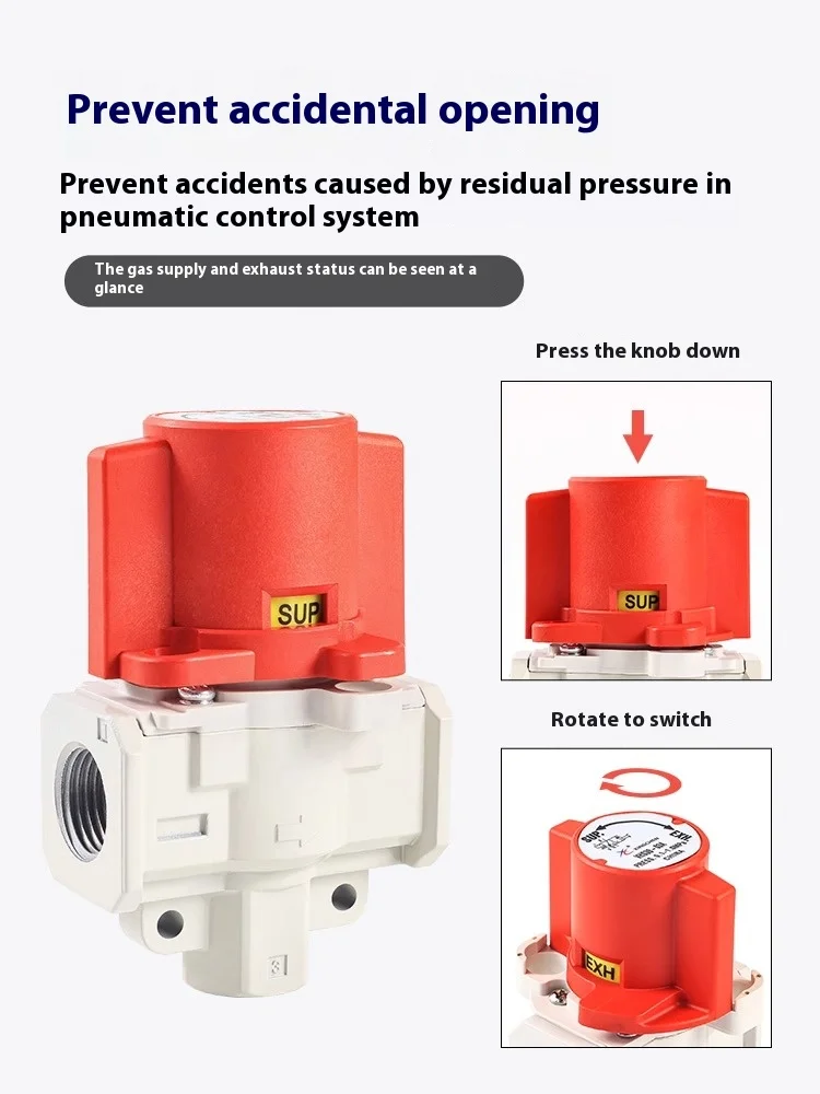 SMC type residual pressure relief valve VHS20-02A/VHS30-03A/VHS40-04A/01A xingchen Pneumatic switch