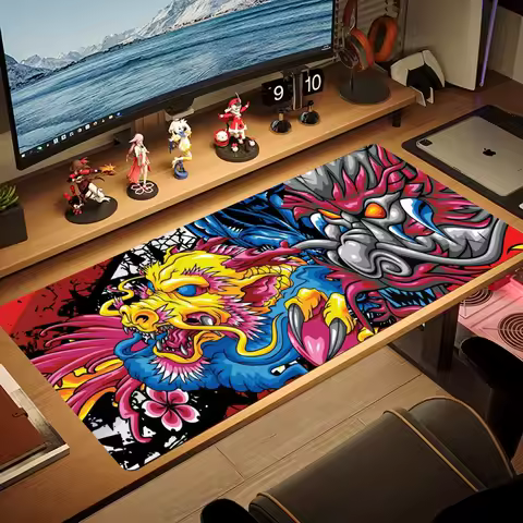 Graffiti Dragon Mouse playmat Pad Large MousePad XXL Gaming Rubber monitor Lock Desk mouse Mat Computer phone Gamers work office