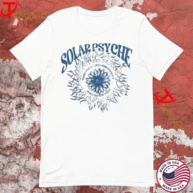 Camiseta Solar Psyche Cosmic Sunelowerclowing Radanity espiral girasol Zion Lindsey