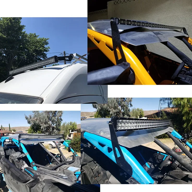 Accessori UTV supporti barra luminosa a LED da 50 pollici staffe per tetto superiore per Can Am 2017- 2023 Maverick X3 e X3 Max tutti i modelli