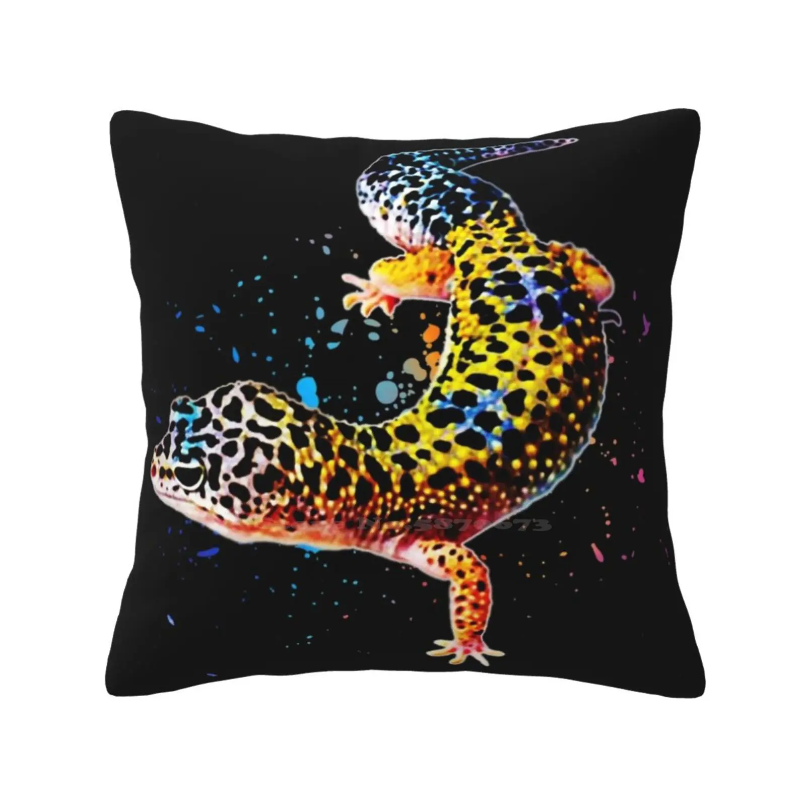 

Leopard Gecko Reptile Keeper Lizard Watercolor Soft Comfortable Pillowcase I Love Leopard Geckos Gecko Love I Love Geckos Gecko