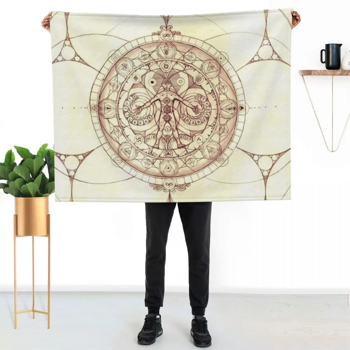 Grounding Sigil Throw Blanket Thermals For Travel Thermal Furry Luxury Thicken Beautifuls Giant Sofa Blankets