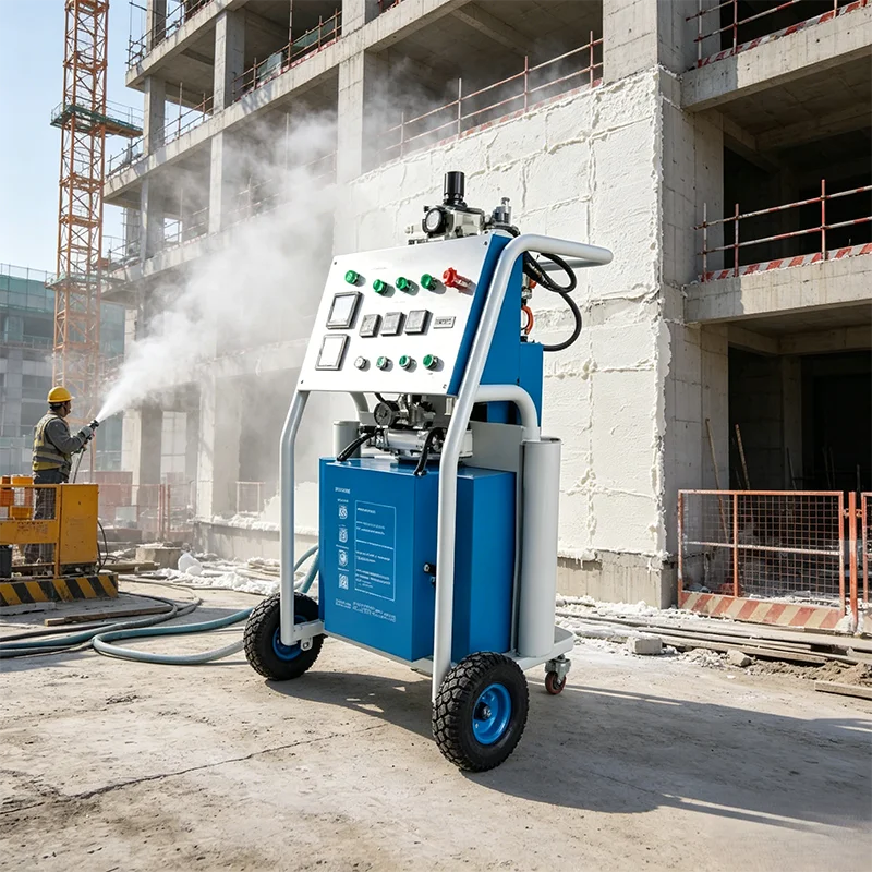Professional Portable Polyurethane Spray Machine PU Foam Insulation Sprayer Polyurea Coating System with Spray Gun