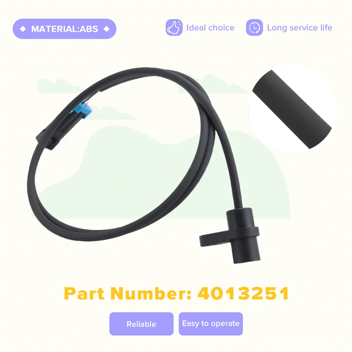 #509F ABS Speed Sensor for Polaris Victory Cross Country 4013251 (black)