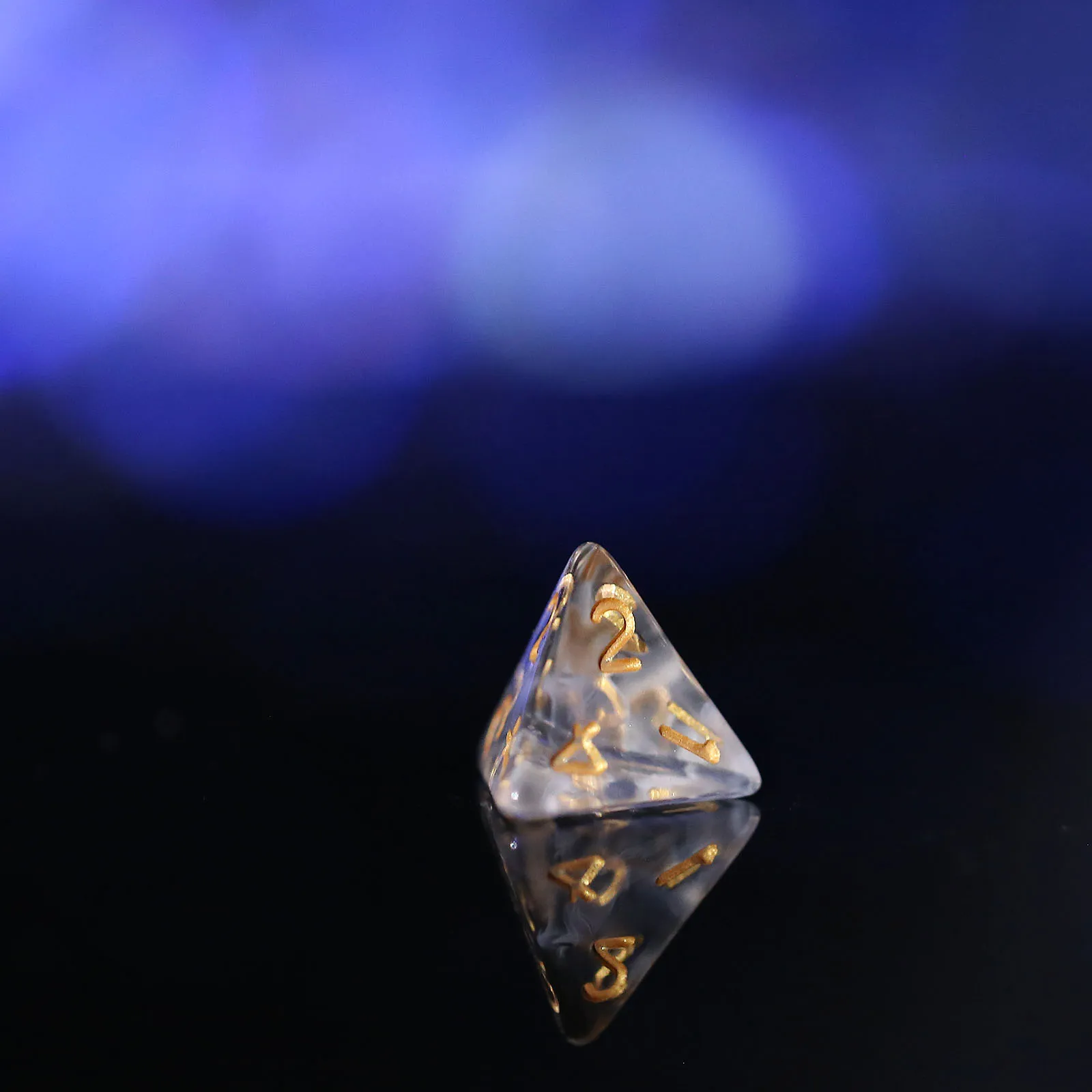 ลูกเต๋าเกมมีสองสี7ชิ้นลูกเต๋าทำนายแบบแวววาวลูกเต๋าโหราศาสตร์สำหรับเครื่องมือตลก