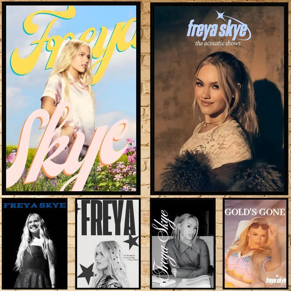 music Freya Skye Poster Poster HD Waterproof Self-adhesive Art Print Wall Decor for Bedroom Living Room Gift