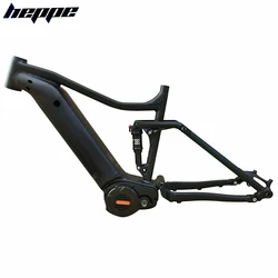 HEPPE Electric Bike Frame 27.5/29ER Mountain Bike Frame Internal Battery E-Bike Frame Hybrid Bike Frame Matte Black Motor 1000W