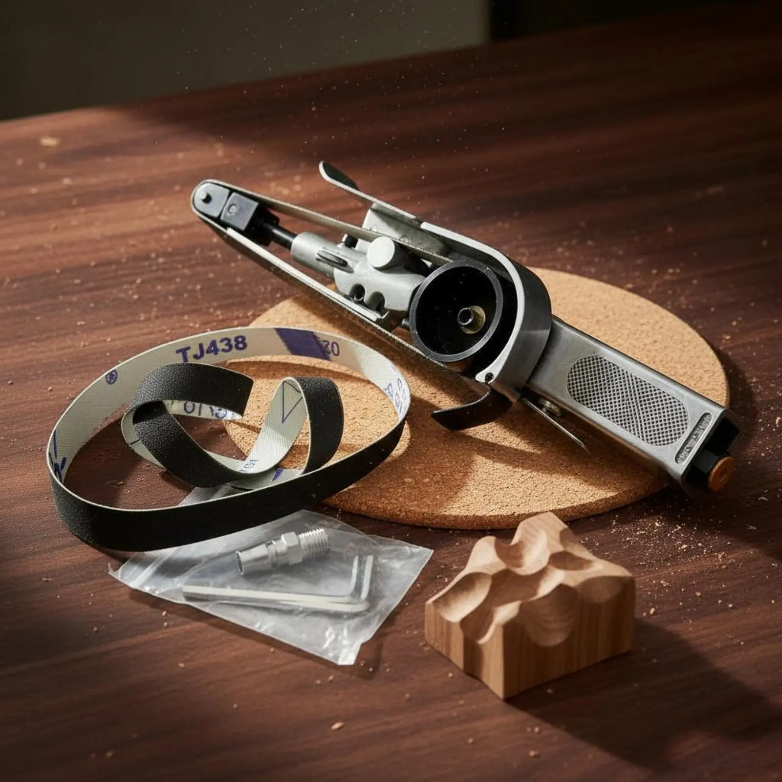 

Angle Air Belt Sander Professional-Grade Grade Air-Powered Belt Sander Air-Powered Polishing Machine Long-Lasting Construction
