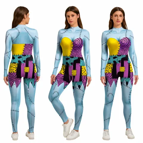 Fête Sally 2025 nouveau body Cosplay Costume Anime l'incroyable dessin animé uniforme Halloween fête pour femmes Costumes combinaison
