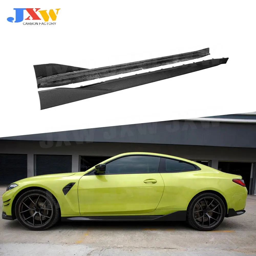 

Carbon Fiber FRP Side Skirts Apron Lip for BMW 4 Series G82 G83 M4 2021 + Coupe Car Side Skirt Extensions Body Kits