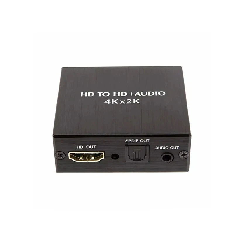 4K x 2K Video Audio Extractor HDMI-Compatible to 3.5MM Audio Converter SPDIF Optical TOSLINK Stereo Out Splitter Adapter