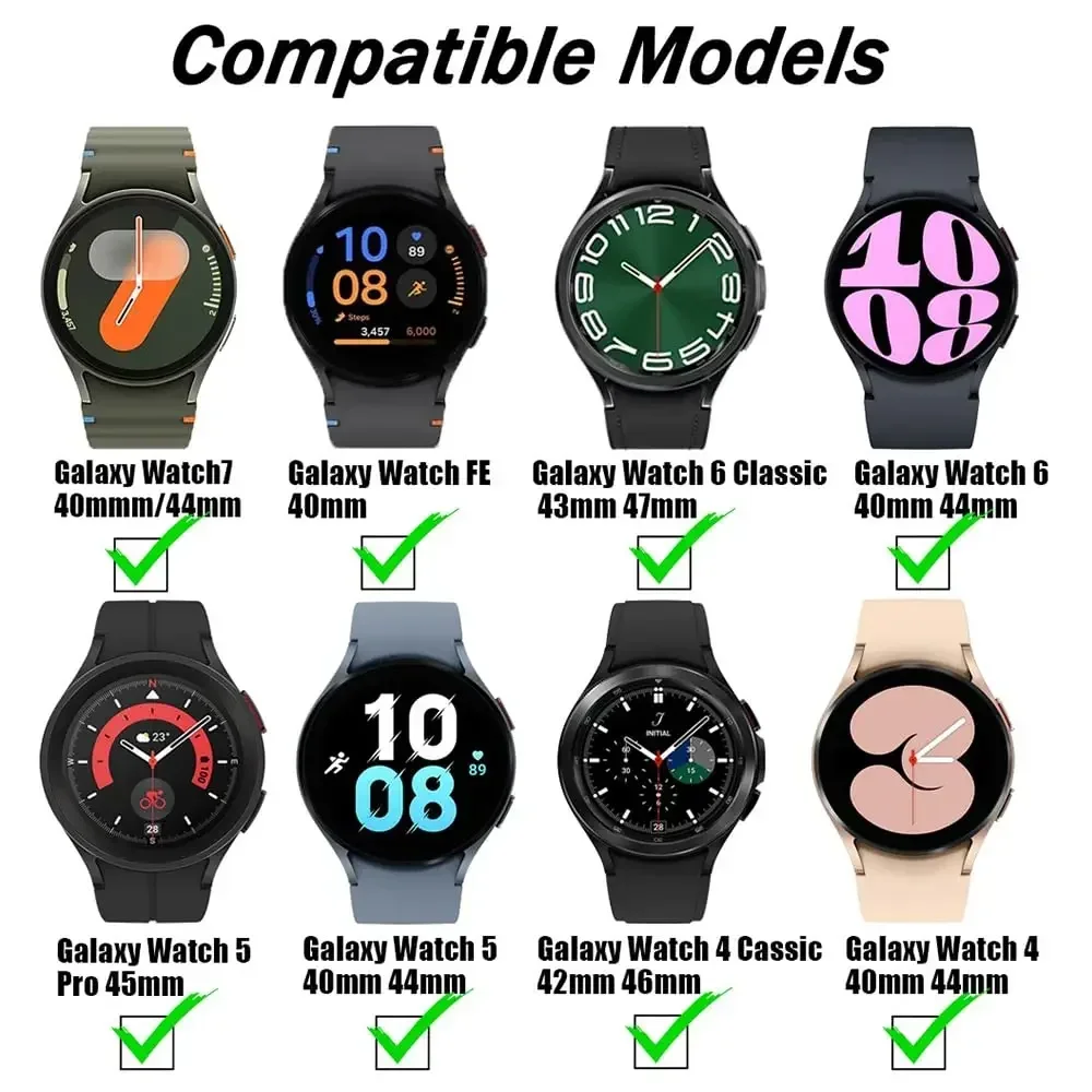 Pulseira esportiva de silicone para samsung galaxy watch 7 fe 6 5 4 44mm 40mm/6 clássico 47mm 43mm sem lacuna pulseira para relógio 5 pro 45mm banda