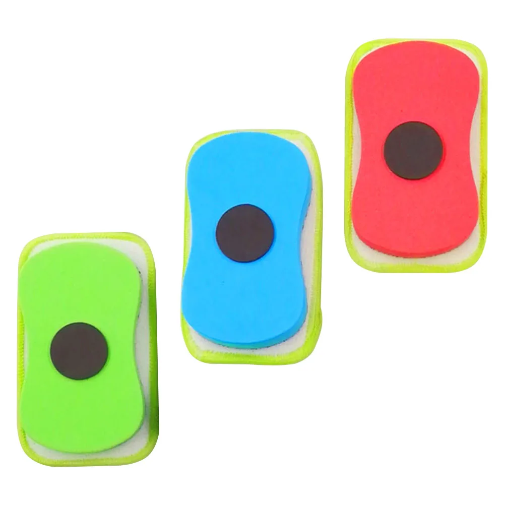 3 Stück waschbarer magnetischer Whiteboard-Radiergummi, abnehmbarer Eva-Schwammreiniger für Büro, Schule, staubfreier Brettwischer, wiederverwendbar