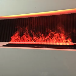 3D Water Steam Electric Fireplace Customized Intelligent Control Color Flame Humidifier TV Cabinet Room Decoration