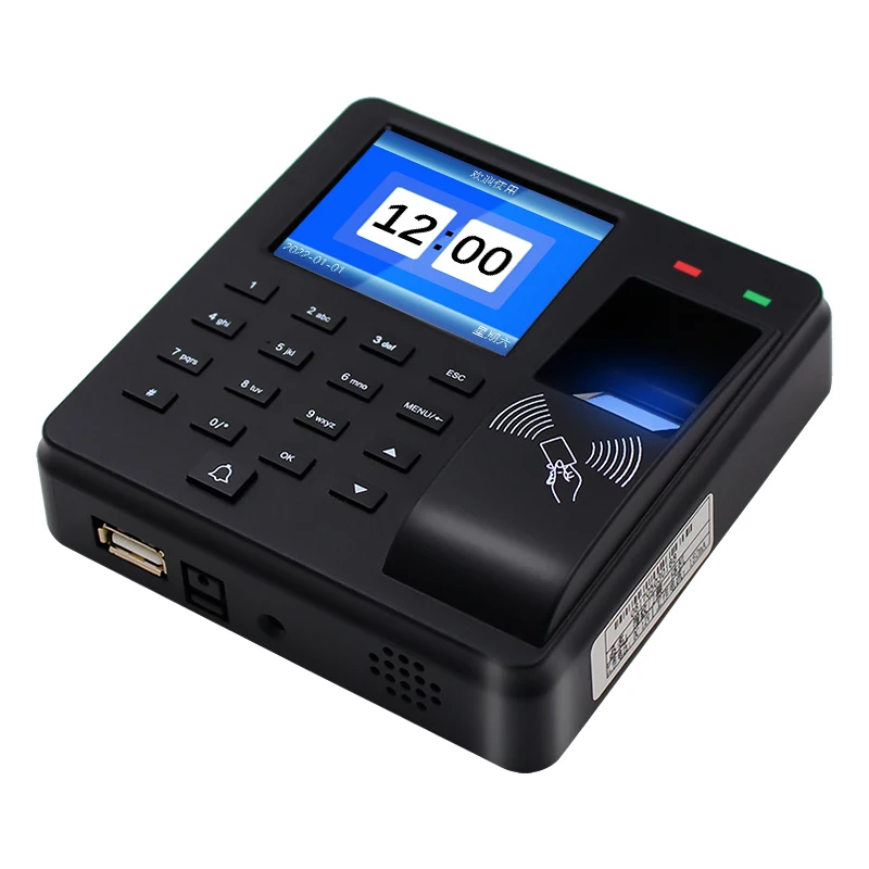 Fingerprint Attendance Biometric Machine System Employee Keypad Electric Time Clock Recorder USB Data Manage Access Control Syst