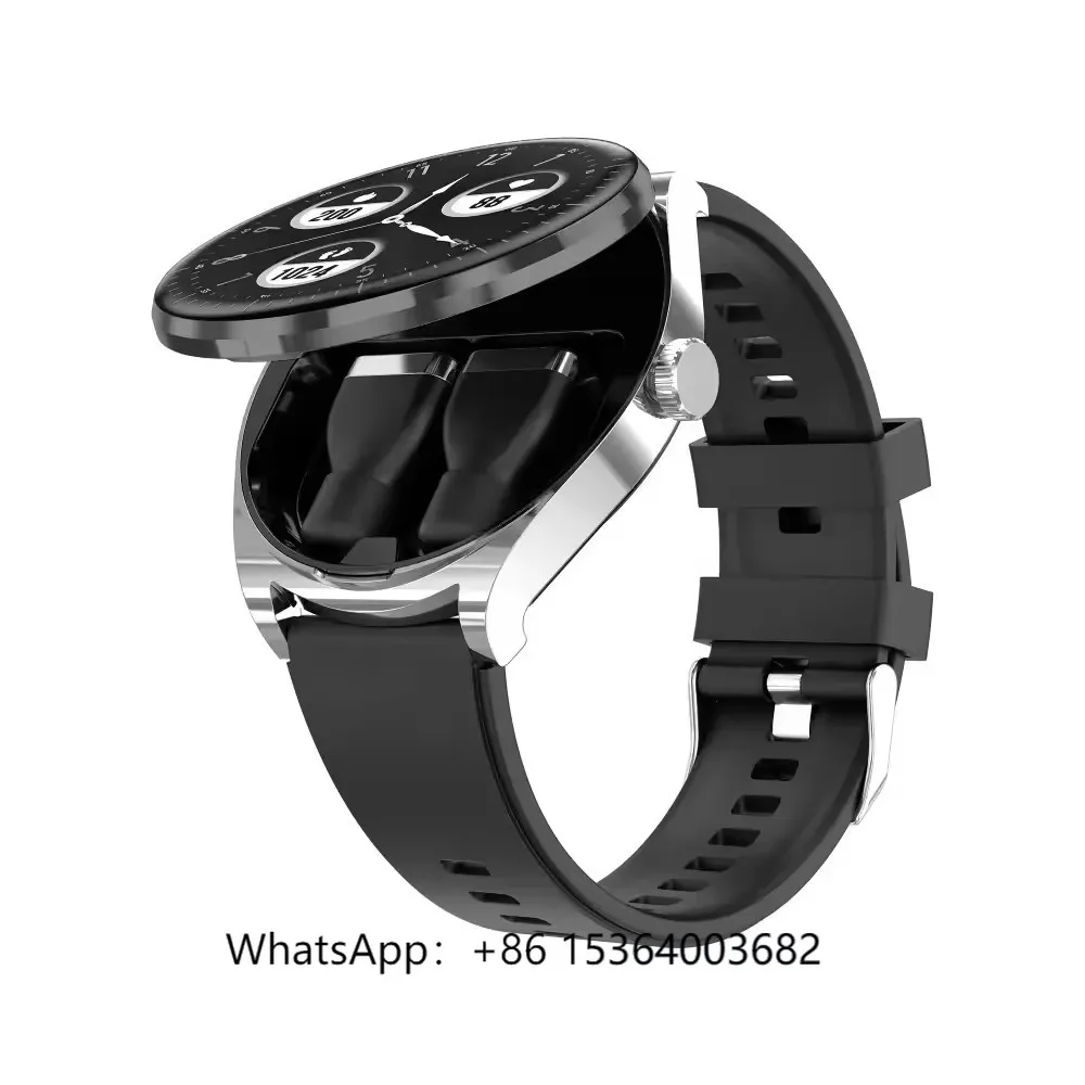 

2024 Smart Watch Hombre S9 2 in 1 High Quality Relojes Intelligent With Wireless Earphone In-ear TWS BT Call Wearable Devices