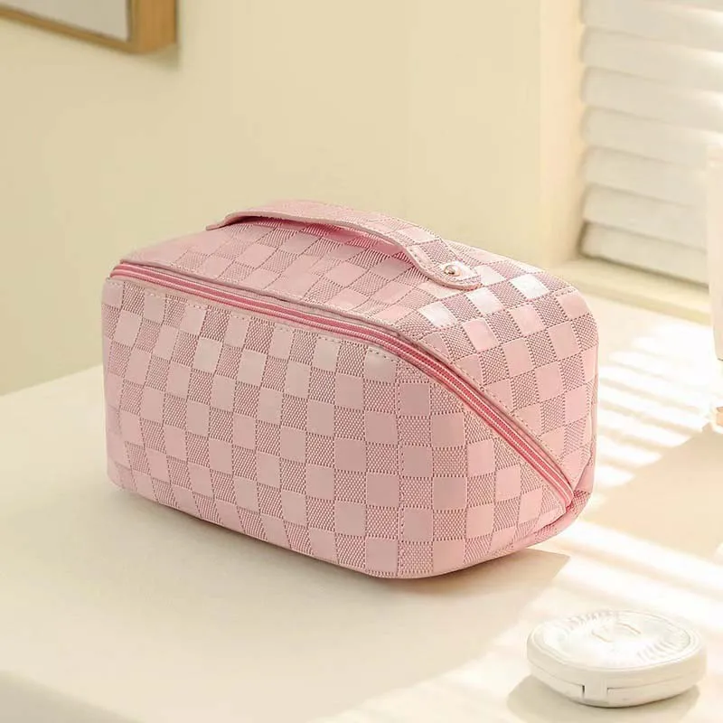 

Large Capacity Hand-held Cosmetic Bag Travel Portable Skin Care Product Storage Bag Fashion Simple Make-Up Case Washing Bag