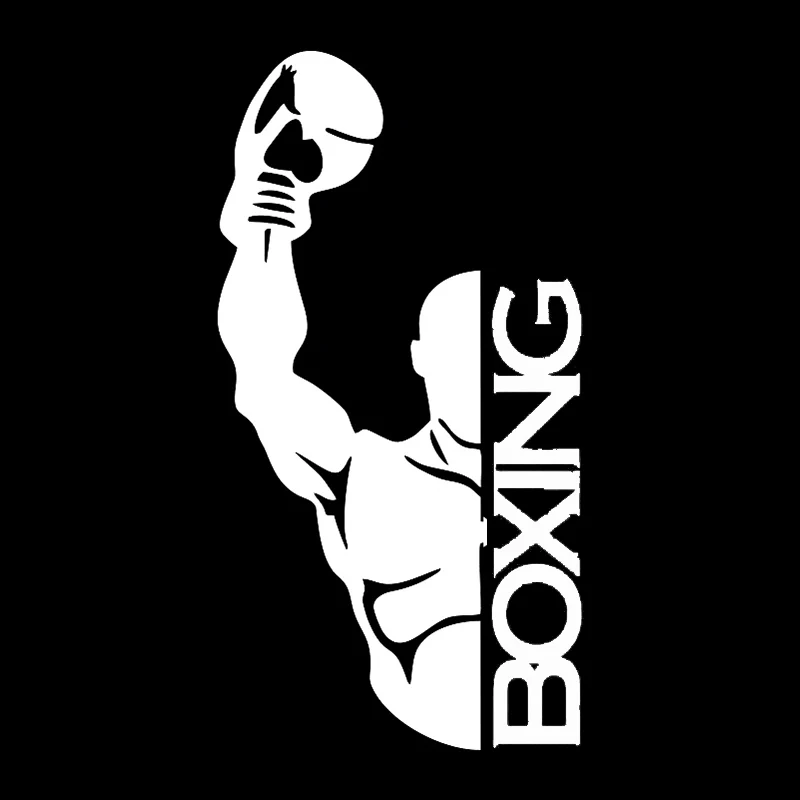 V1171# Die-Cut Vinyl Decal Boxing Car Sticker Waterproof Auto Decors on Car Body Bumper Rear Window Laptop Choose Size