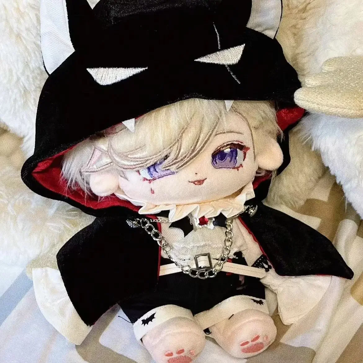 

Anime Game Genshin Impact Lyney Cosplay Soft Plush Doll Body Dress Up Cotton Stuffed Plushie Pillow Toys Xmas Gift 20cm