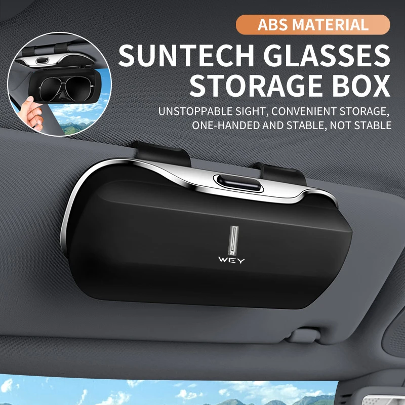 

For GWM WEY Coffee 01 05 03 02 07 VV7 VV5 VV6 coffee latte 03 02 Interior Accessories Car Visor Sunglasses Car Glasses Case Box