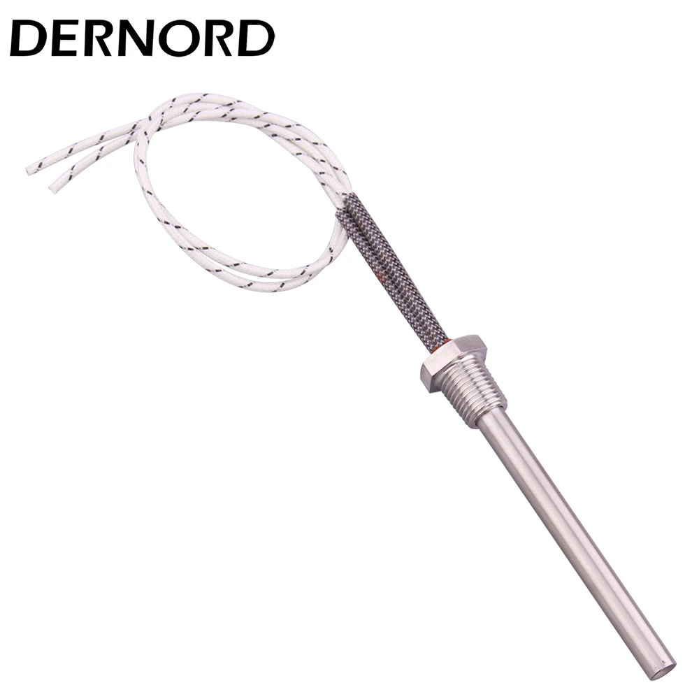 DN8 Immerison Cartridge Heater 220V 400w 500w 200w 300w 600w 12.8mm Thread Preheater Engine Electric Heating Element 6 mm Diamet