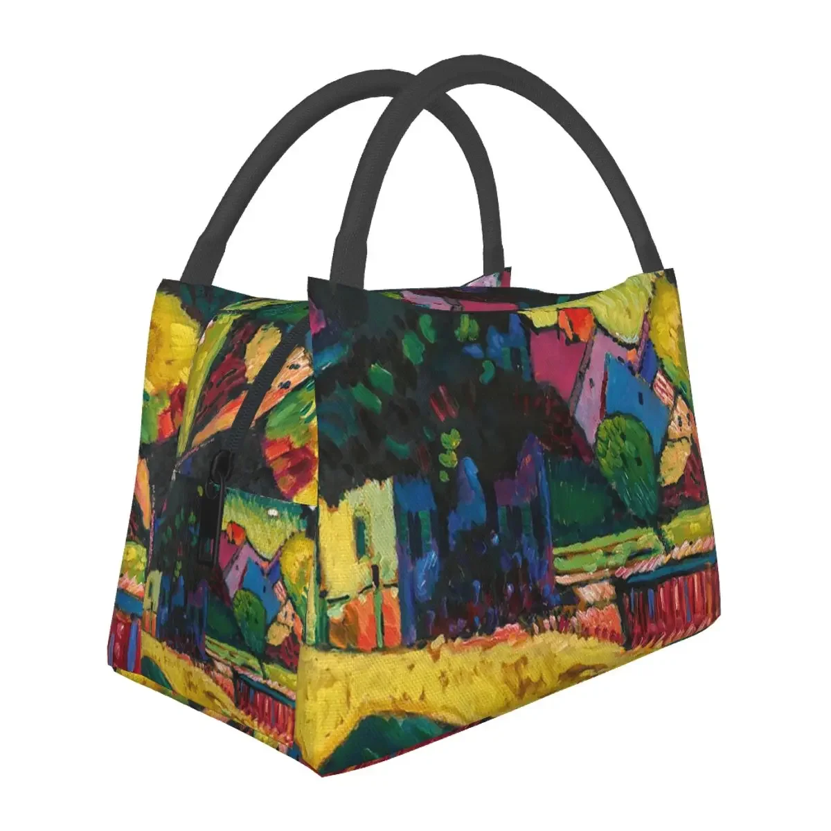 Wassily Kandinsky Murnau - Landscape With Green House Lunch Bags Bento Box Lunch Tote Picnic Bags Thermal Bag for Woman Travel