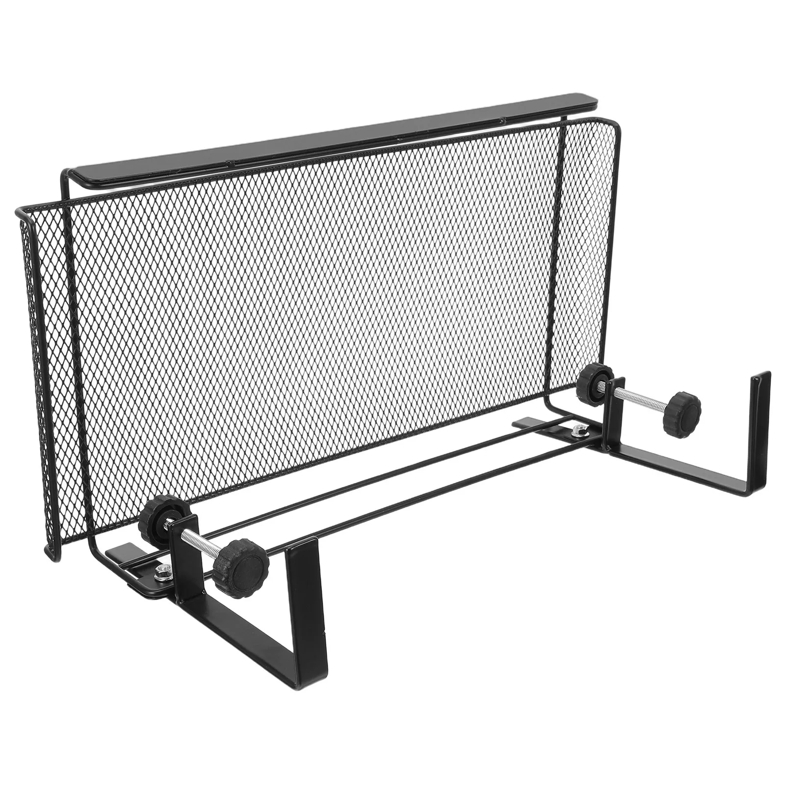 

Under Desk Clamp Shelf Storage Basket Metal Carbon Steel Desk Cable Organizer Tray Wire Management Basket for Office Supplies