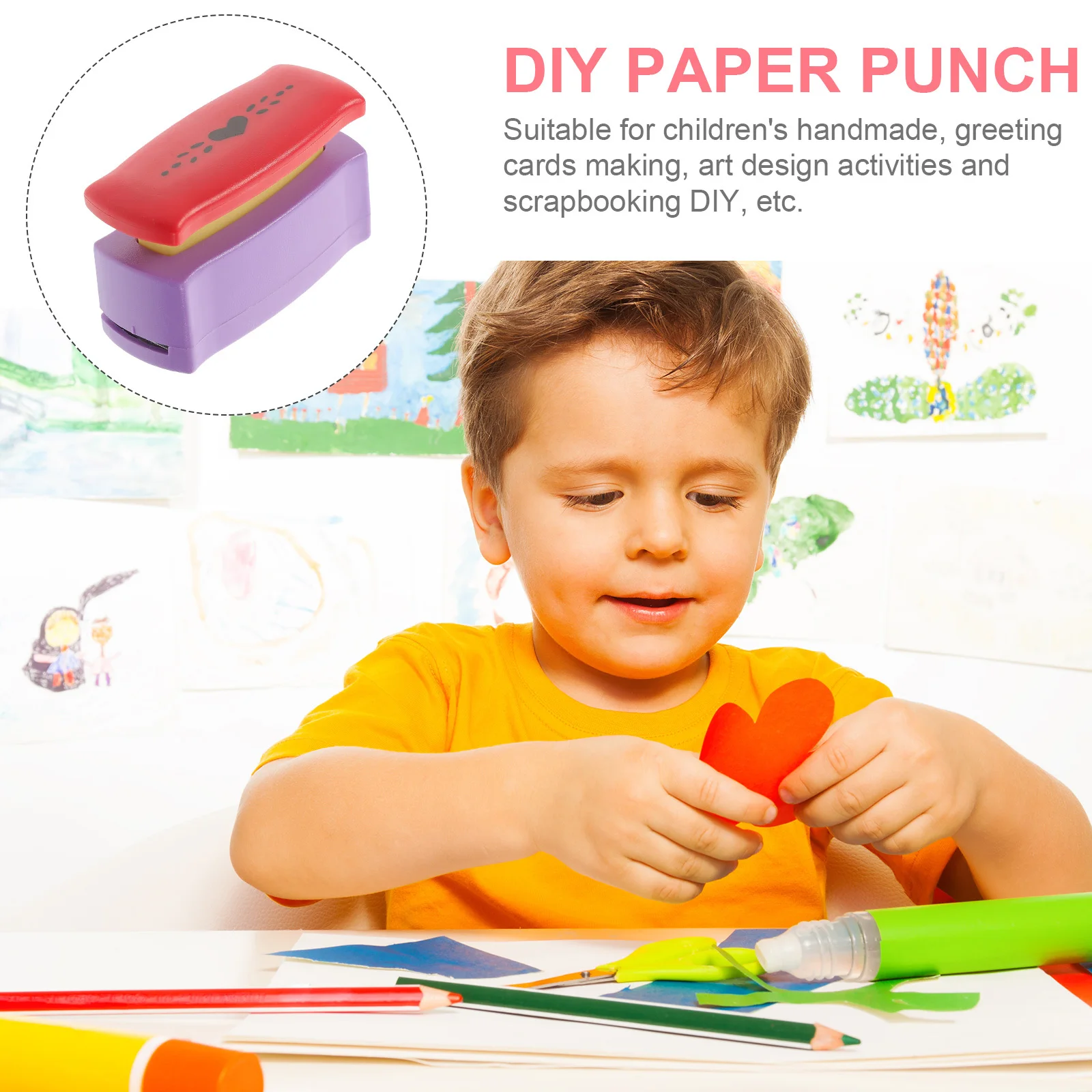 خرامة سجل القصاصات للحرف اليدوية، خرامة الورق لصنع البطاقات، خرامة فنية للحرف اليدوية، أداة تثقيب يدوية محمولة، فتحة إبداعية #5