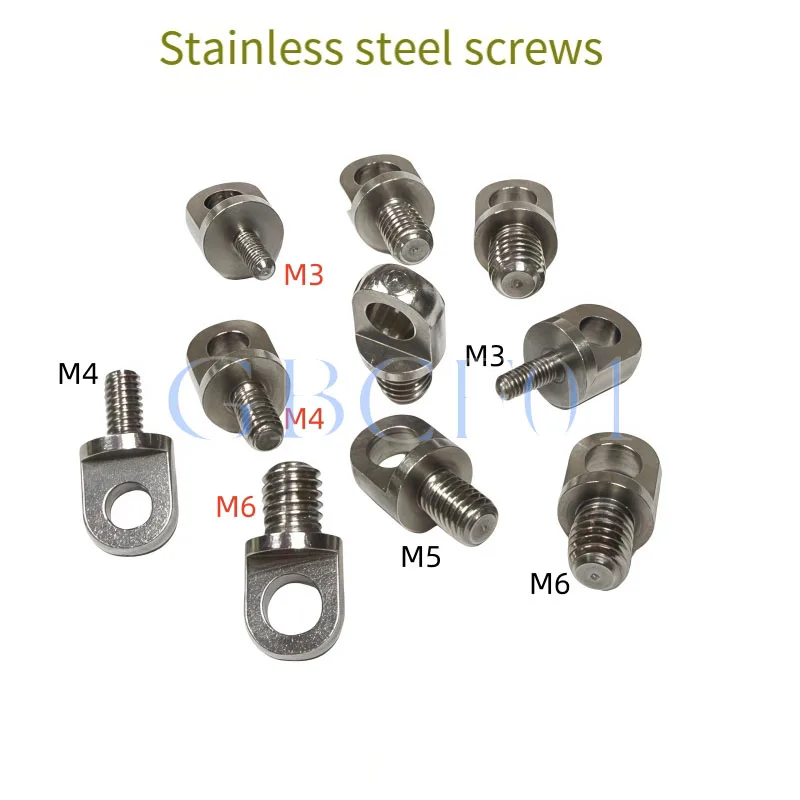Lifting Ring Eye Bolt M3 M4 M5 M6 M8 Stainless Steel Ear Screw for Wire Rope Plant Light Drone Suspension DIY Hardware