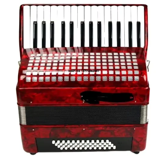 48 Bass Professional Accordion with 30 Keys Diatonic Button Keyboard Wood Material Direct Factory Outlet