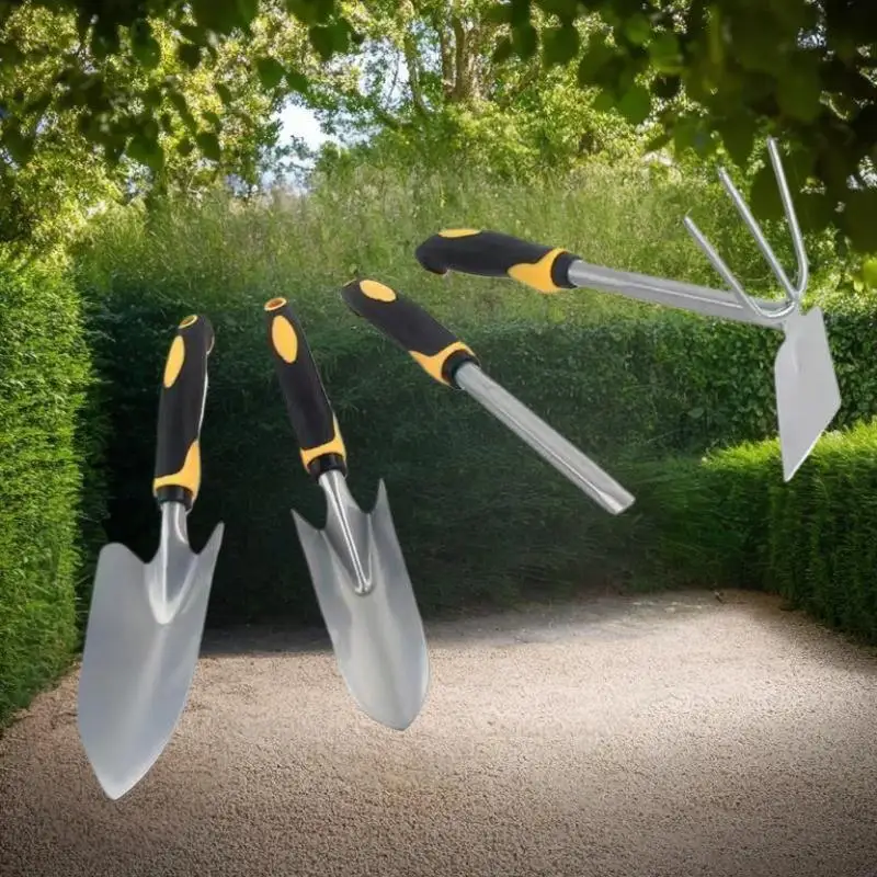 1PC Stainless Steel Hoe Spade Dual-purpose Tree Planting Tool Gardening Digging And Weeding Potted Plant Gardening Planting Tool